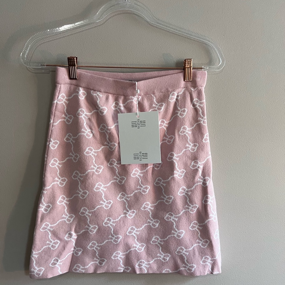 Rokh Pink Viscose Mini Skirt